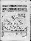 Prensa popular - Correo argentino - "Se consituye la mesa promotora del peronismo auténtico". Sous-Titre : Fonds COBA - Documents des organisations argentines en exil