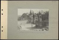 Verneuil-Courtonne. Le château bombardé : l'entrée et la façade principale