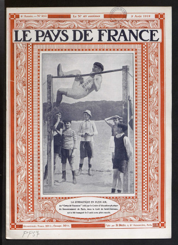 Le Pays de France - Année 1919 - Numéros 251-261