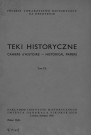 Teki Historyczne (1958; Tome IX)  Autre titre : Cahiers d'Histoire - Historical Papers
