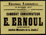 Élections législatives Arrondissement de Poitiers : Candidat Conservateur E. Ernoul