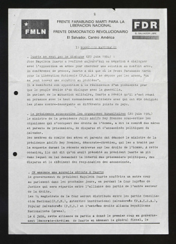 El Salvador libre international. Edition française - 1984