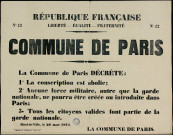 N°42. Commune de Paris Décrète La conscription abolie