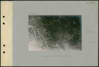 Reims. Panorama : le port et le canal : vue aérienne