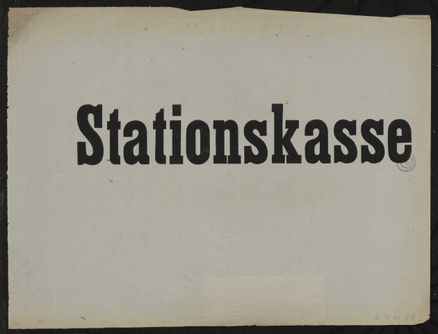 Stationskasse