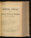 Octobre 1904 - Bulletin officiel de la Ligue des Droits de l'Homme