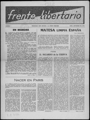 Frente libertario (1970 : n° 1-4)