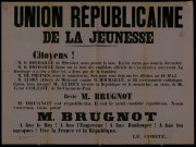 Union républicaine de la jeunesse : Nous voterons tous pour M. Brugnot