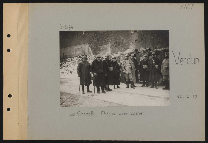 Verdun. La citadelle. Mission américaine
