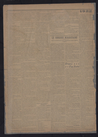 1922 - Le Libertaire