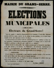 Elections municipales : électeurs du Grand-Serre !