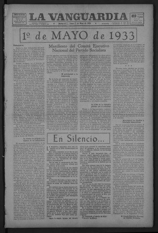Mai 1933 - La Vanguardia