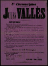 Jules Vallès… Electeurs de la 8e circonscription