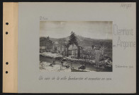 Clermont-en-Argonne. Un coin de la ville bombardée et incendiée en 1914