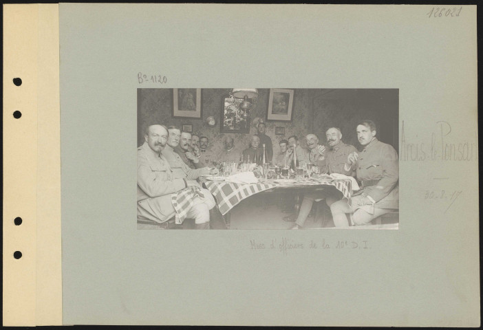 Arcis-le-Ponsart. Mess d'officiers de la 10e division d'infanterie