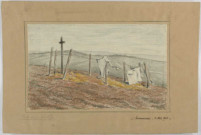 Tombe derrière le village. Sommaisne (Meuse) 3 mai 1916