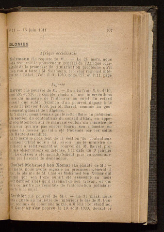 Juin 1911 - Bulletin officiel de la Ligue des Droits de l'Homme