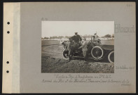 Blincourt. Visite du roi d'Angleterre au deuxième CAC. Arrivée du roi et du président Poincaré sur le terrain de la revue