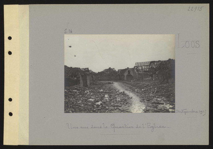 Loos. Une rue dans le quartier de l'église