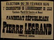 Première circonscription de l'arrondissement de Lille : Pierre Legrand