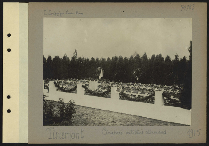 Tirlemont. Cimetière militaire allemand