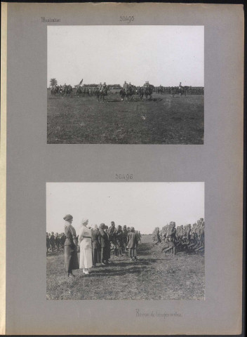 S.l. Revue de troupes serbes