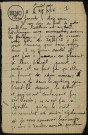 Correspondance du soldat Jean Morelle.