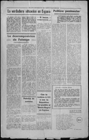 Bulletin d'information des comités France-Espagne (1945)