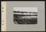 Pont-l'Évêque. Inondation tendue par les Allemands à l'entrée du village