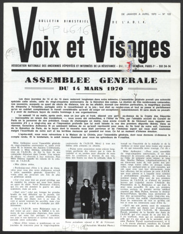 Voix et visages - Année 1970