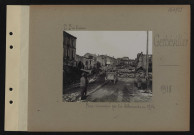 Gerbéviller. Rue incendiée par les Allemands en 1914