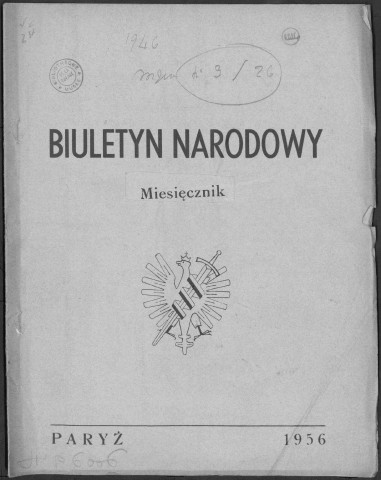 Biuletyn Narodowy (1956: n°1 - n°12)