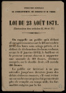 Loi du 23 août 1871