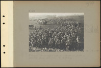 Rethel. Bivouac d'un régiment d'infanterie prêt à partir pour occuper la Belgique
