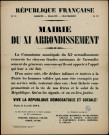 N°72. La commission municipale remercie les citoyens Gardes nationaux de l'arrondissement