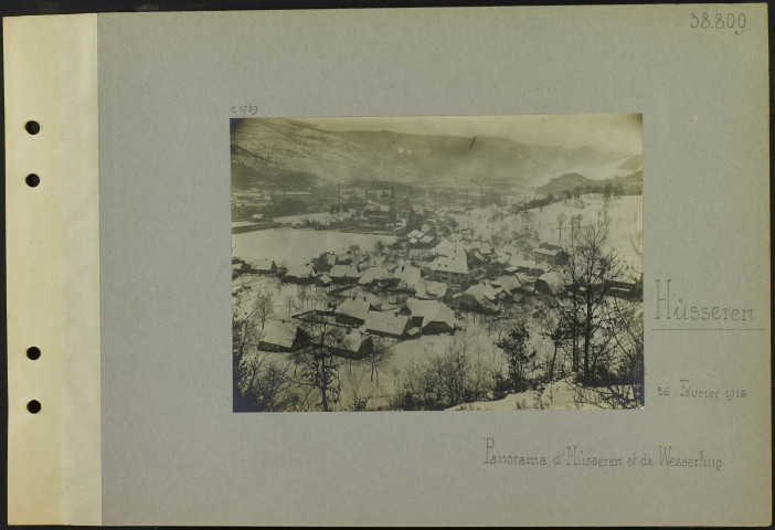Hüsseren. Panorama d'Hüsseren et de Wesserling