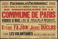 89e anniversaire de la commune de Paris