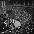 Discours de Georges Pompidou lors de la rentrée parlementaire à l'Assemblée nationale. Charles Vanhecke
