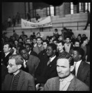 Séminaire de la Fédération mondiale de la Jeunesse démocratique et de la Jeunesse du FLN sur le thème de la lutte contre la colonianisme et le néo-colonialisme (24 avril 1963, Alger, salle Ibn Khaldoun) (suite): allocutions de Rabah Bitah, vice-président et Abdelaziz Bouteflika, ministre de la Jeunesse