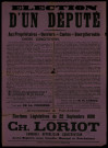 Election d'un député : Ch. Loriot Candidat Républicain Conservateur