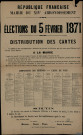 Elections du 5 février 1871 : Distribution des cartes