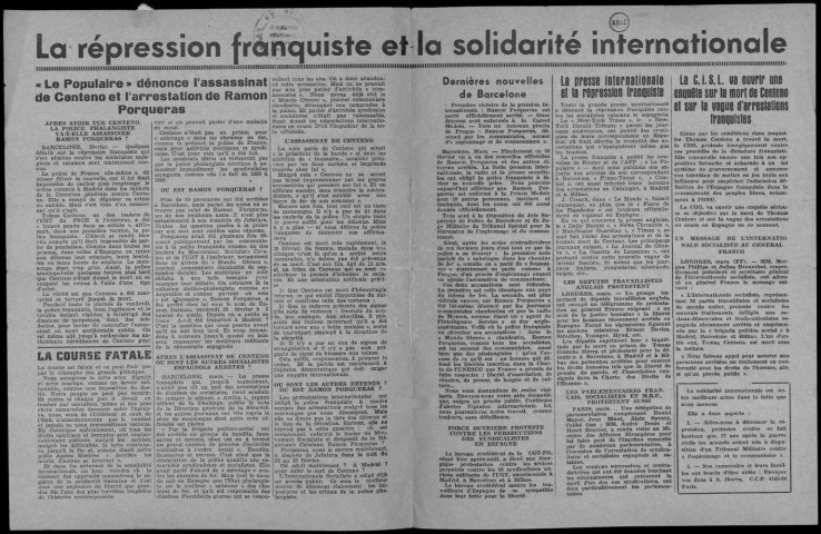 Endavant (1953 : n° 58). Sous-Titre : federacio, democracia, socialisme