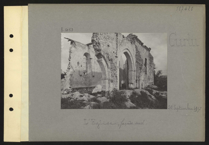 Curlu. L'église, façade sud