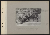 Boisicourt. Camp d'expériences : canon de 240T, chargé