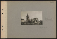 Saint-Agnant. L'église bombardée