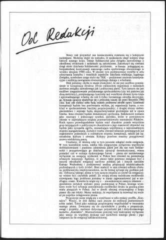 Kontakt (1983; n°1 (9)- n°12 (20)) Sous-Titre : Miesiecznik redagowany przez czlonkow i wspolpracownikow NSZZ Solidarnosc