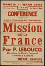 Conférence : mission de la France par P. Leboucq