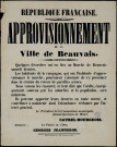 Approvisionnement de la ville de Beauvais