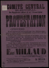 Protestation Candidature improvisée Notre candidat républicain radical Edouard Millaud