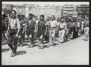 Marseille, 29 août 1944. Manifestation de la liberté, après la libération de la ville